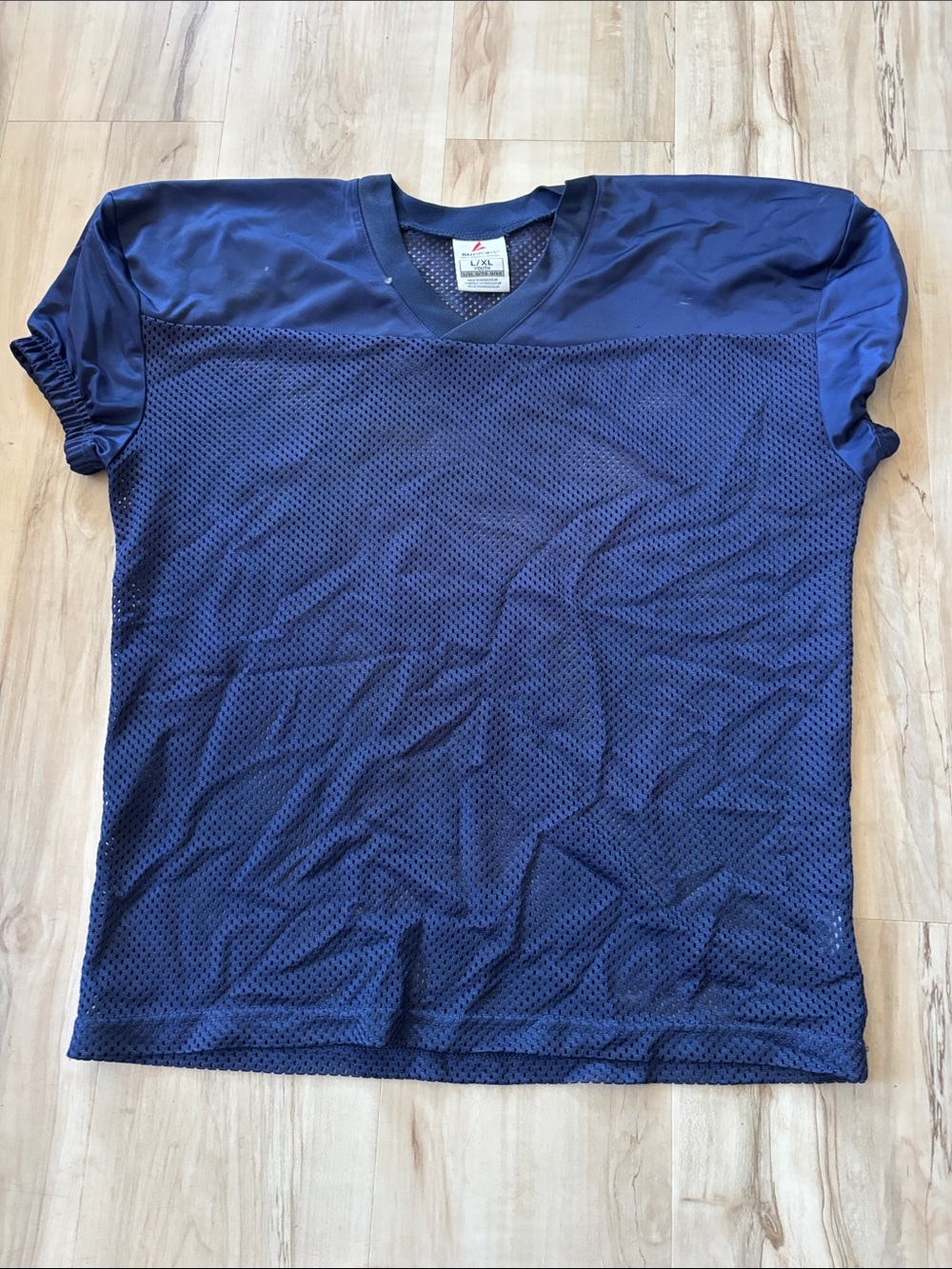 Youth V-Neck Mesh Athletic Jersey - Navy